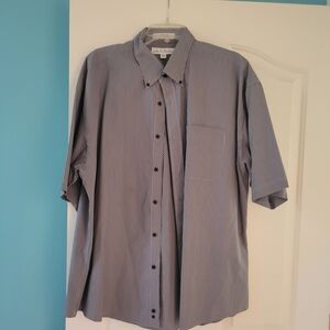 Black and White Casual Button Down Shirt Soft Fabric